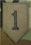 1st Infantry Division Subdued Patch - Closeout Great for Shadow Box