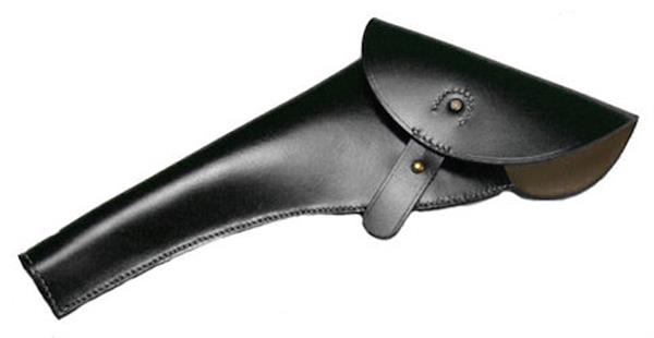 Civil War Leather Pistol Holster - Left Handed/Right Side Forward Butt
