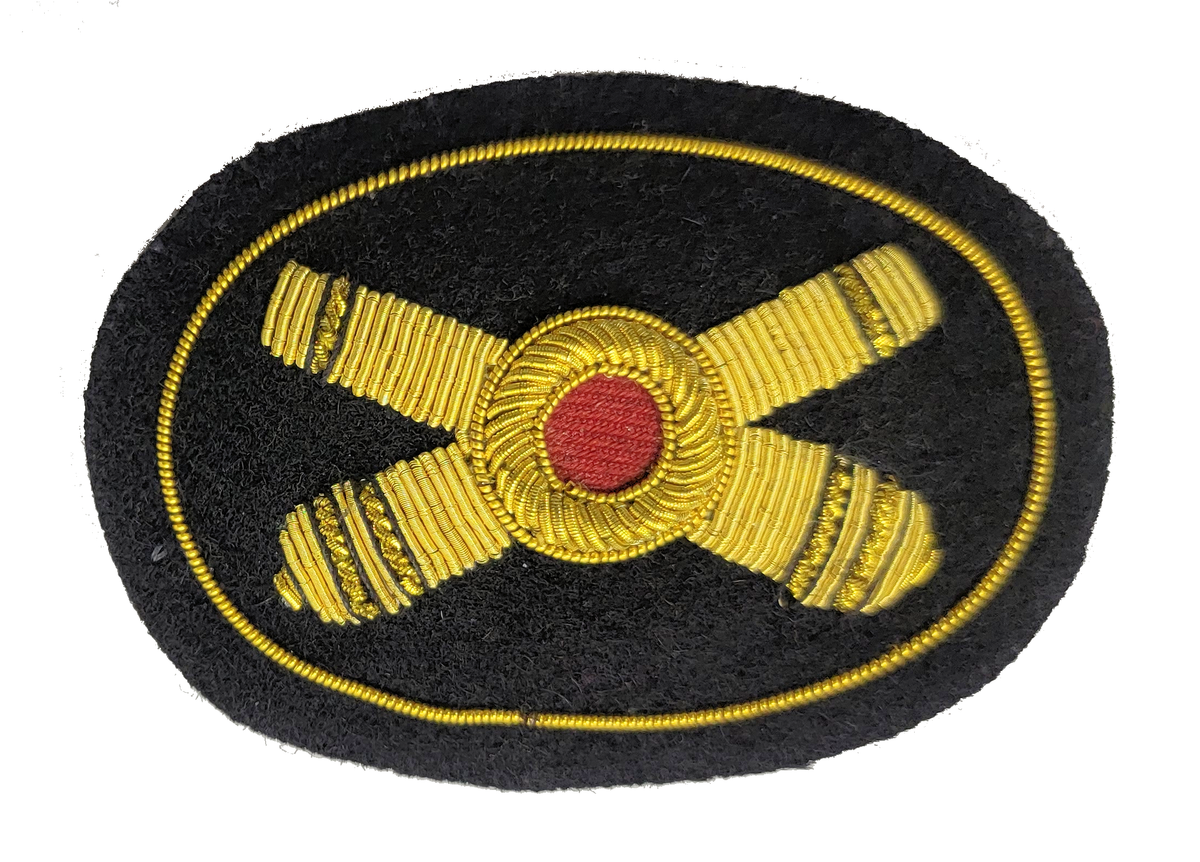 Civil War Embroidered Hat Insignia - Artillery