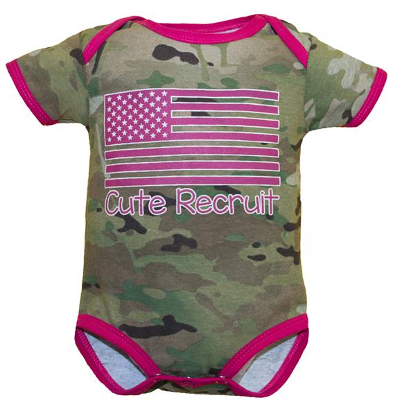 Cute Recruit Bodysuit Onesie - MULTICAM    Closeout Buy Now and Save