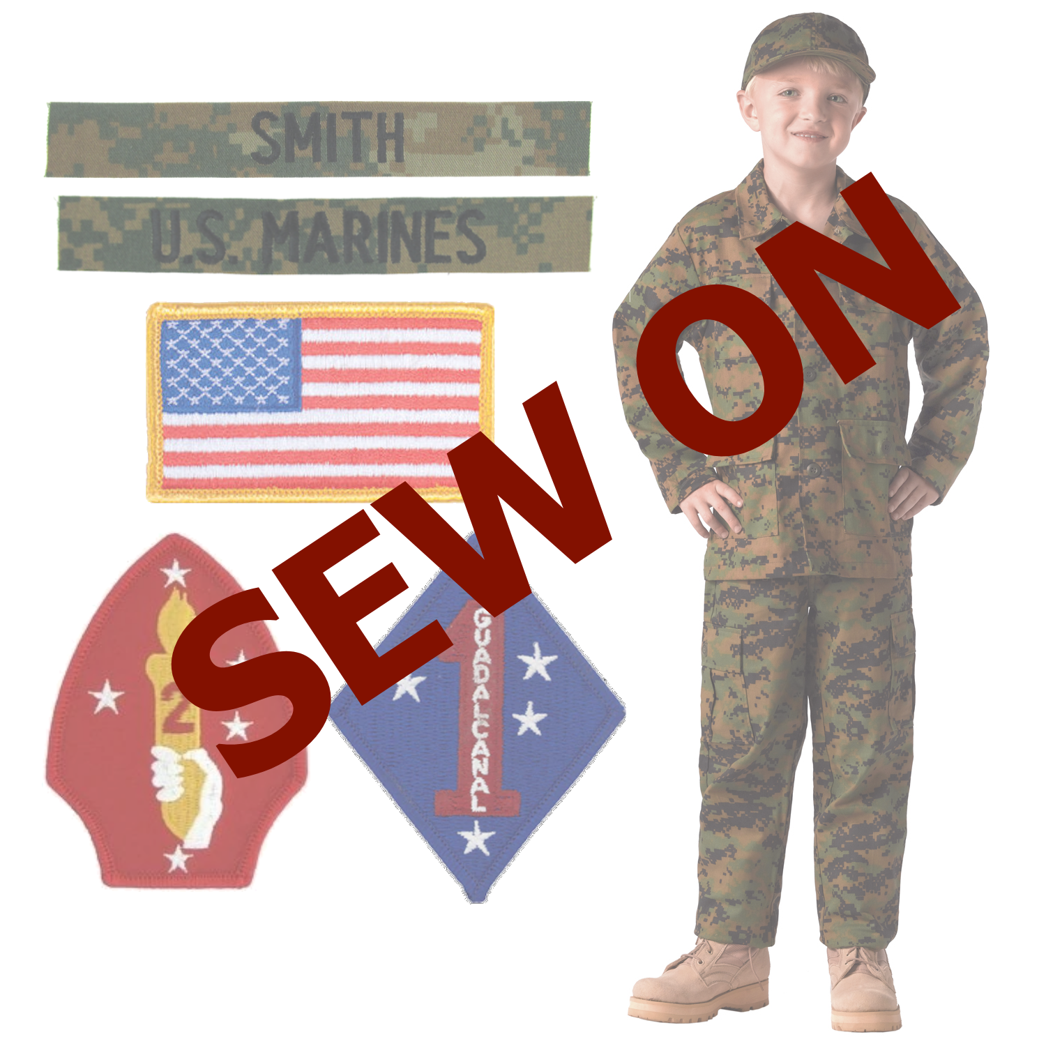 Kids Military Uniform Package - Woodland Digital