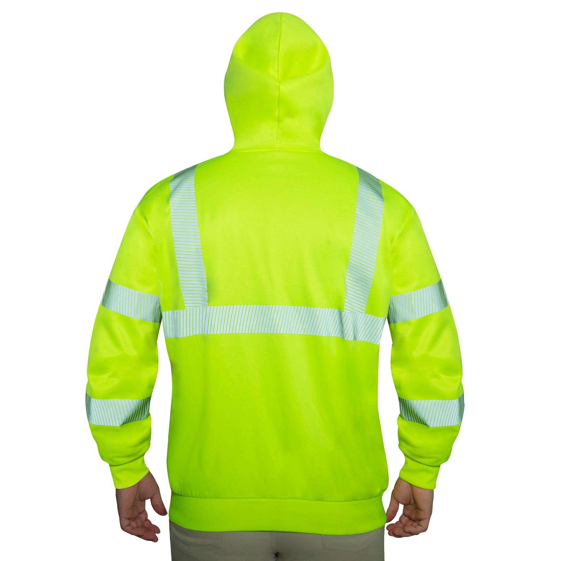 Rothco Hi-Vis Performance Zipper Sweatshirt - Safety Green