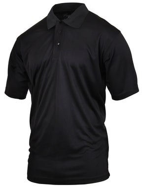 Rothco Moisture Wicking Black Polo Shirt