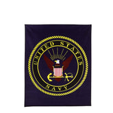 Rothco Military Insignia Fleece Blankets - Navy