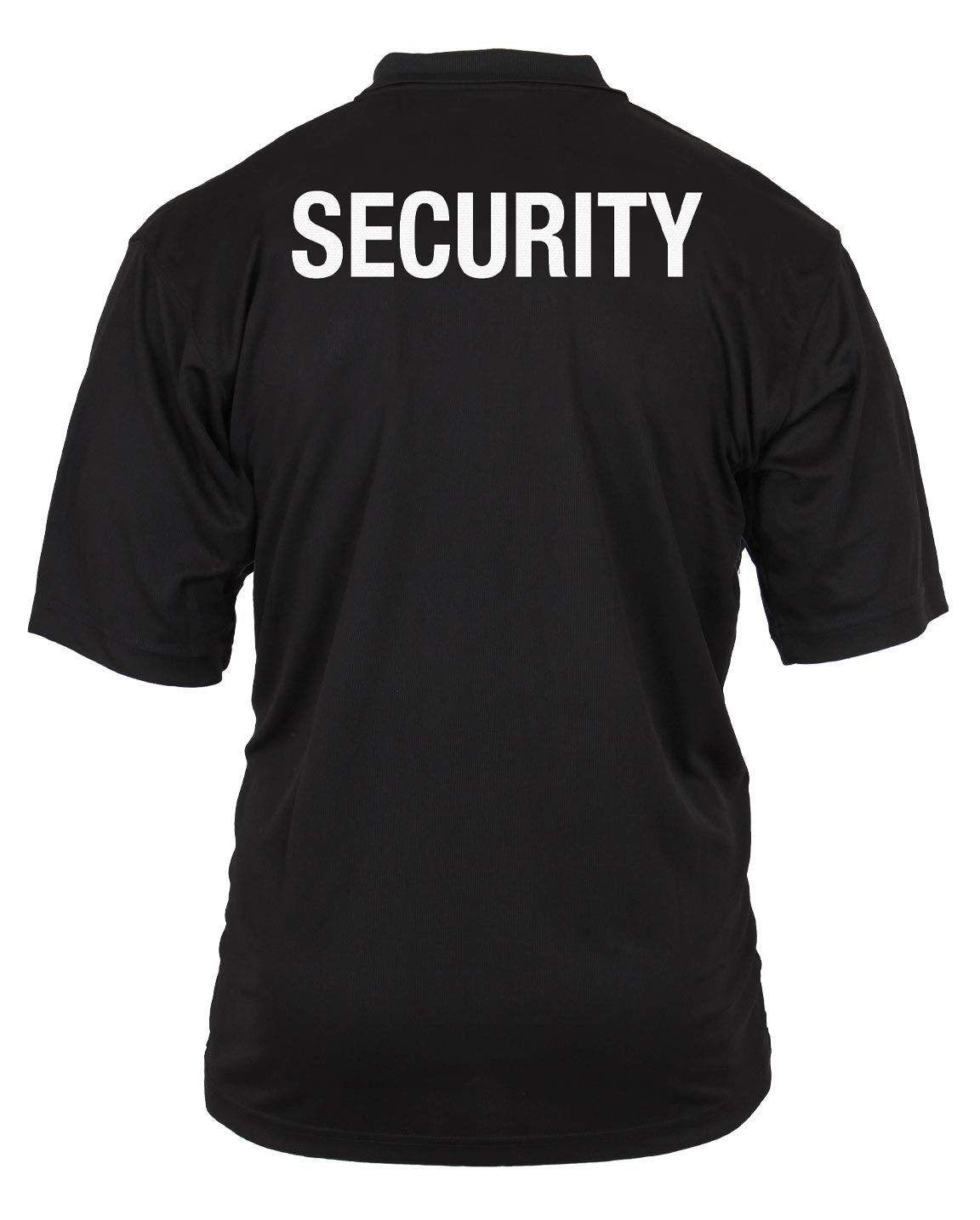 Rothco Moisture Wicking Security Polo Shirt With Back Print Only