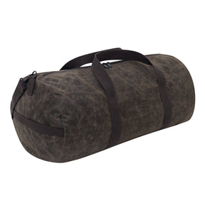 Rothco Waxed Canvas Shoulder Duffle Bag - 24 Inch Brown