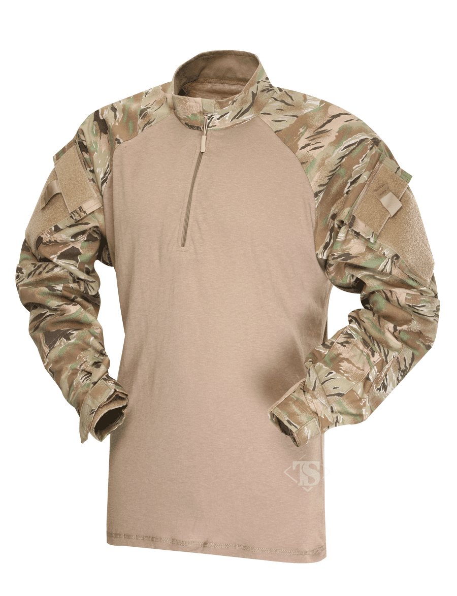 Tru-Spec T.R.U.® 1/4 Zip Combat Shirt - All Terrain Tiger Stripe™