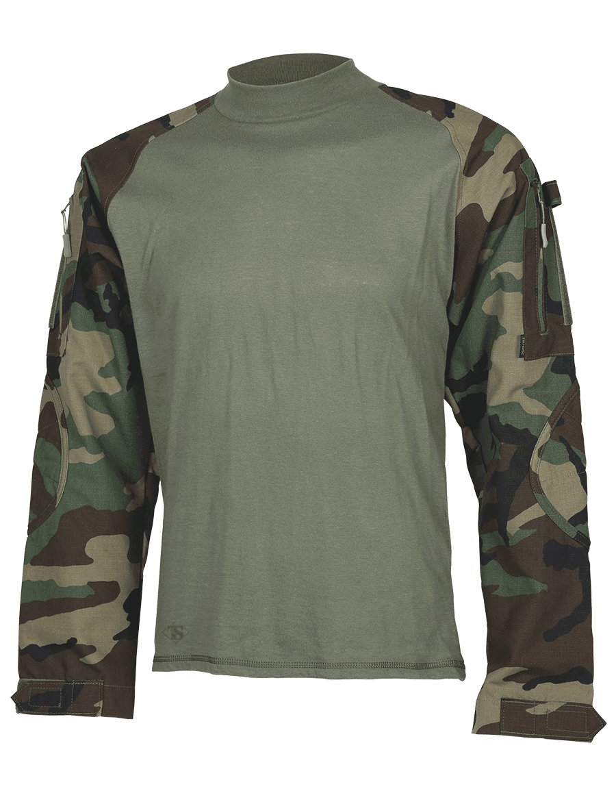Tru-Spec Combat Shirt Woodland Camo
