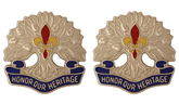 256th Infantry Brigade Unit Crest DUI - 1 Pair - HONOR OUR HERITAGE