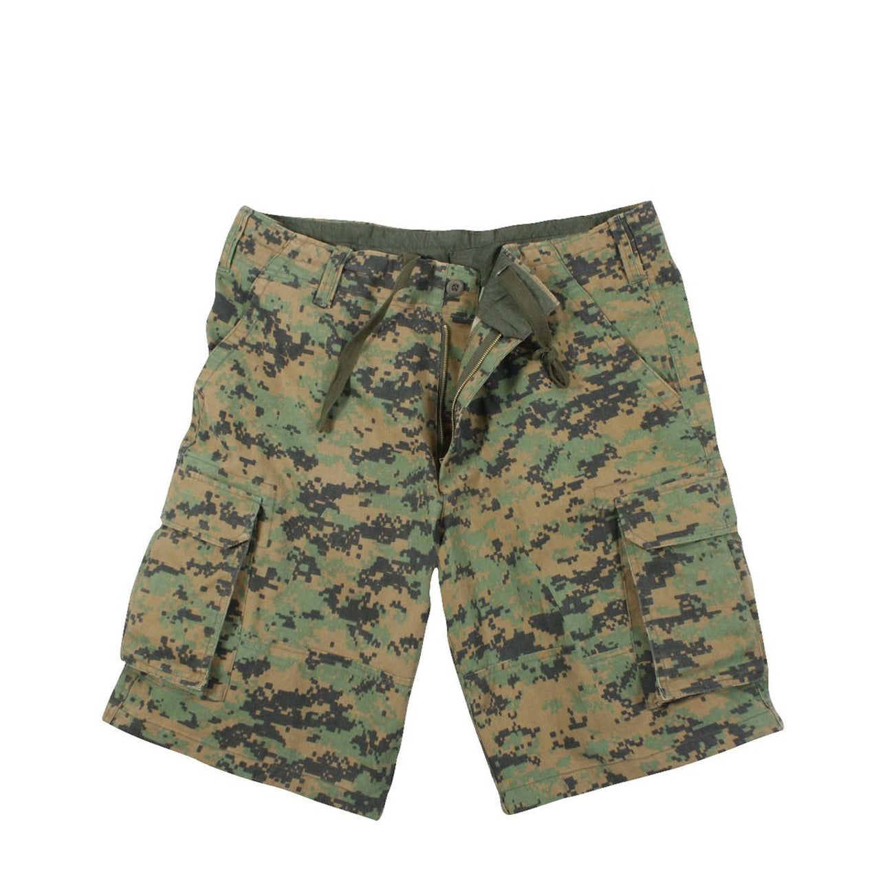 thumbnail image 2 of Rothco 2140 Vintage Paratrooper Cargo Shorts - Woodland Camo - 100% Cotton - Men's Sizes XS-4XL 2 of 5