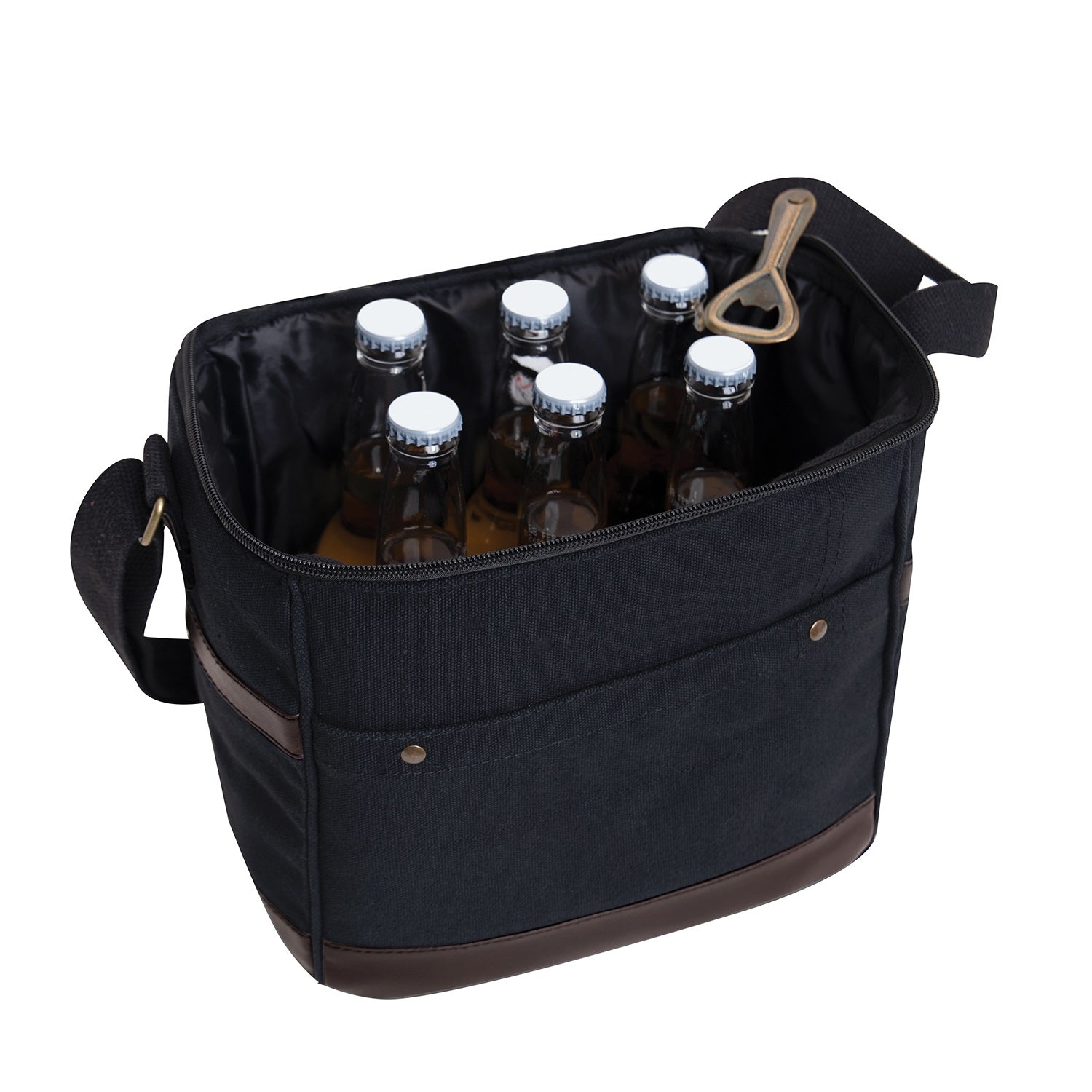 Rothco Canvas Insulated Cooler Bag Black