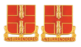 263rd Air Defense Artillery Unit Crest DUI - 1 Pair - UNSURRENDERED