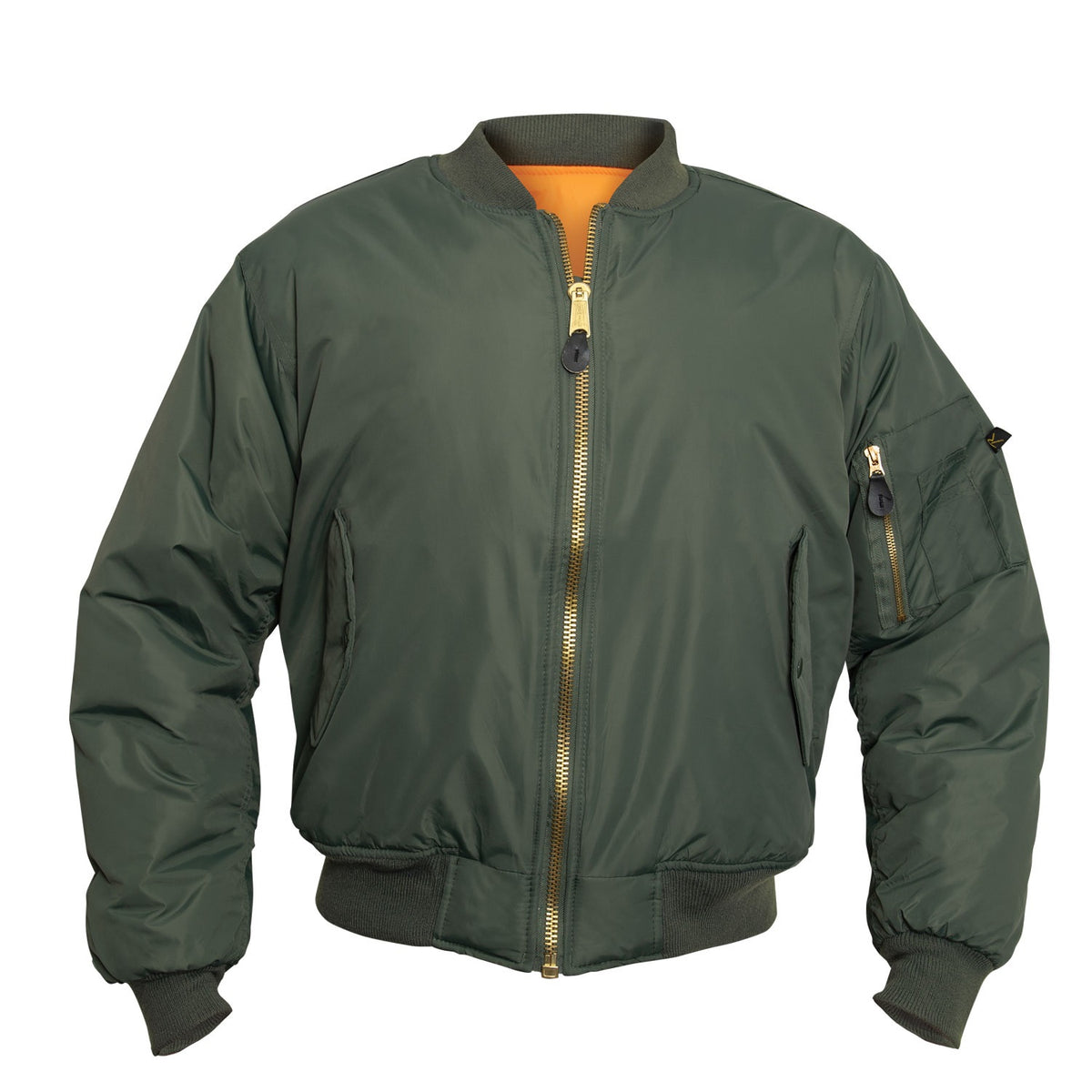 Rothco Enhanced Nylon MA-1 Flight Jacket Sage Green