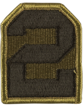 2nd Army Subdued Patch - Army BDU Subdued CLOSEOUT Buy Now and Save !