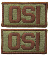 2 Pack of Air Force OSI OCP Patch Spice Brown - Office of Special Investigations