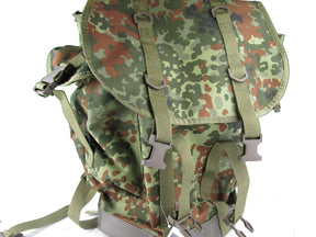 German Army Style Bundeswehr Mountain Backpack - Flecktarn Camo