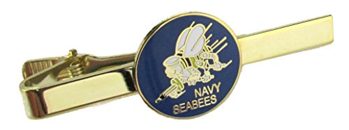 Navy Seabees Insignia Tie Bar