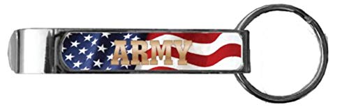 U.S. Army with Flag Background Bottle Opener