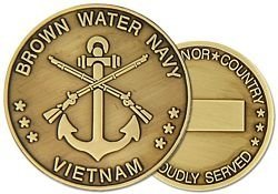 United States Navy Brown Water Navy Vietnam Challenge Coin (HMC 22320)