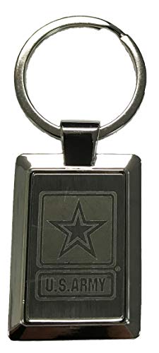 Army Star Logo Laser Etched Key Chain