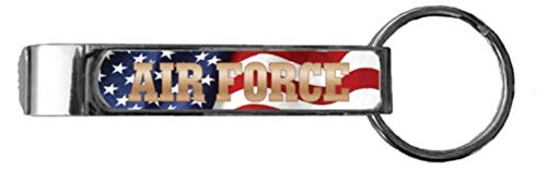 U.S. Air Force with Flag Background Bottle Opener