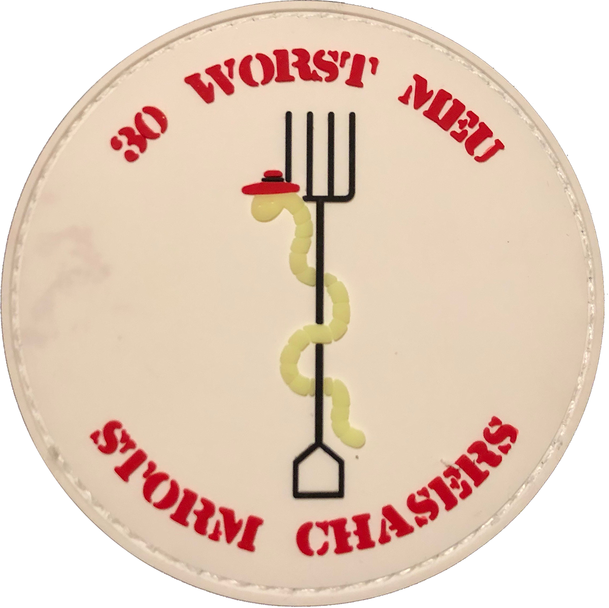30th Worst MEU Storm Chasers PVC USMC Patch - with HOOK Fastener
