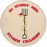 30th Worst MEU Storm Chasers PVC USMC Patch - with HOOK Fastener