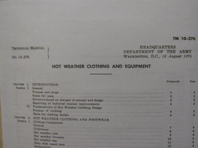 2 Military Manuals Set -  Care Use Individual Equipment & Hot Weather Clothing