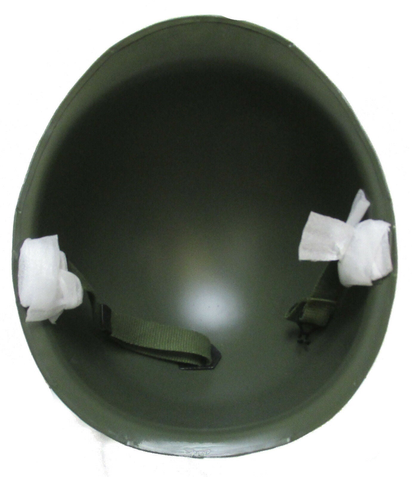 Reproduction U.S. M1 Helmet with Woodland Camo Cover and Band