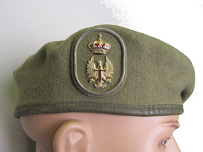 Spanish Army Beret Wool O.D. Green - Vintage Military Surplus - Various Sizes