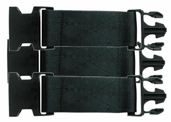 LOT of 3 Tru-Spec Pistol Belt Extender - New Style Quick Release -BLACK - NEW!