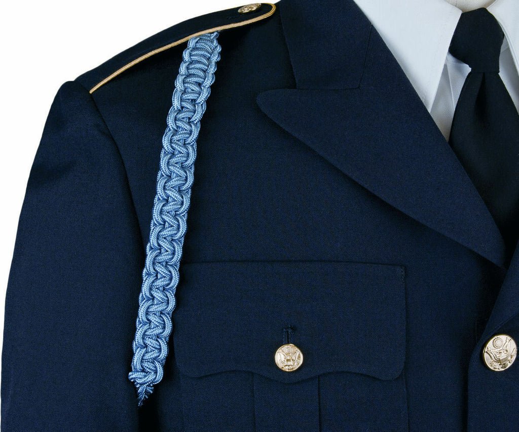 U.S. Army Infantry Blue Cord - Military Dress Uniform Shoulder Cord U.S. Army Infantry Blue Cord - Military Dress Uniform Shoulder Cord