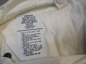 U.S. Military Surplus Water Repellant Trousers - WHITE Snow Camo - MEDIUM