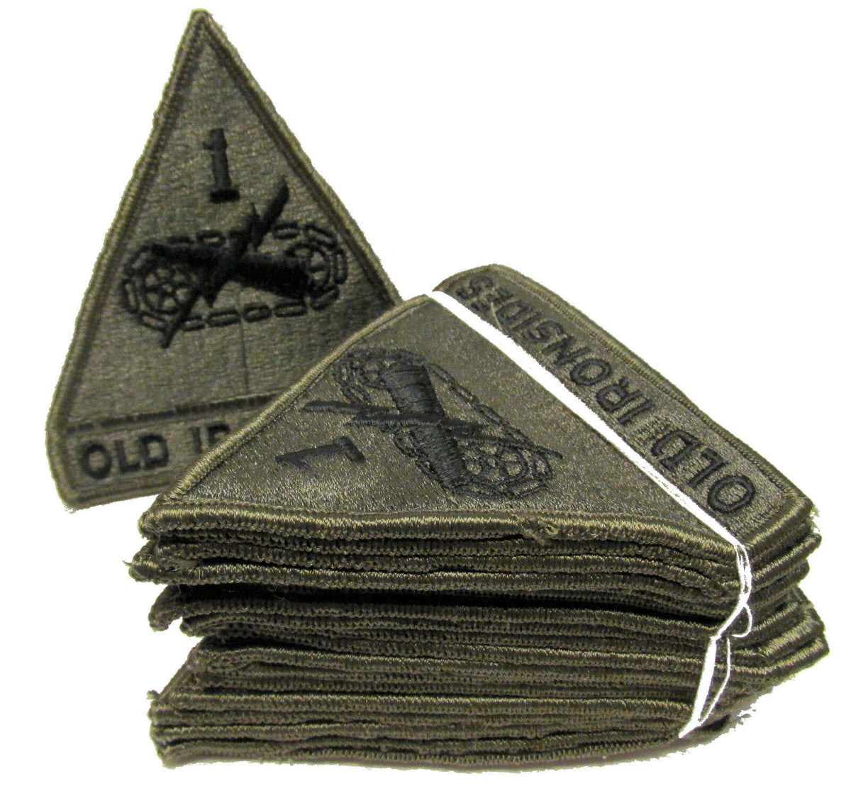 Lot of 10 - Vintage Military Surplus - 1st Armored Division Subdued Patch