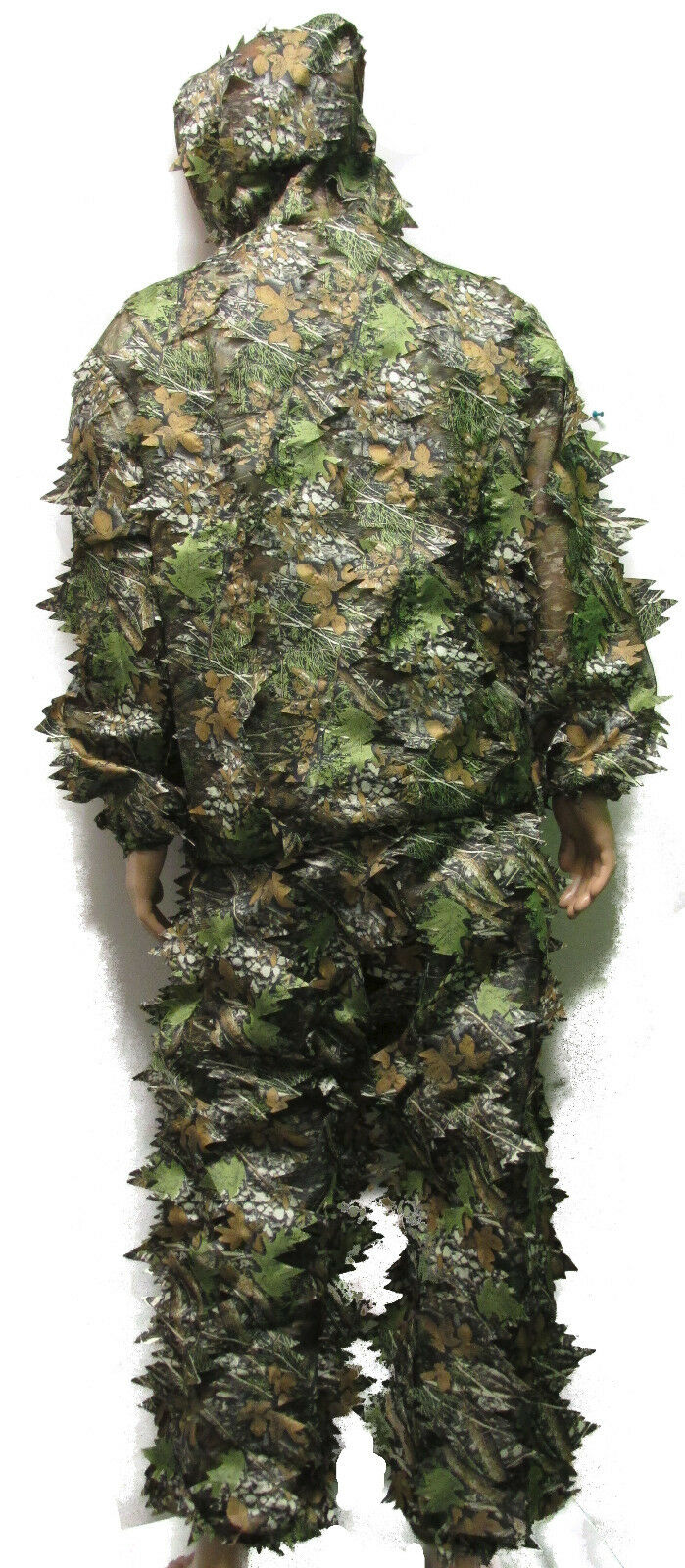 Adult Size XXS - 3D Camouflage Ghillie Suit - FOREST LEAF Camo