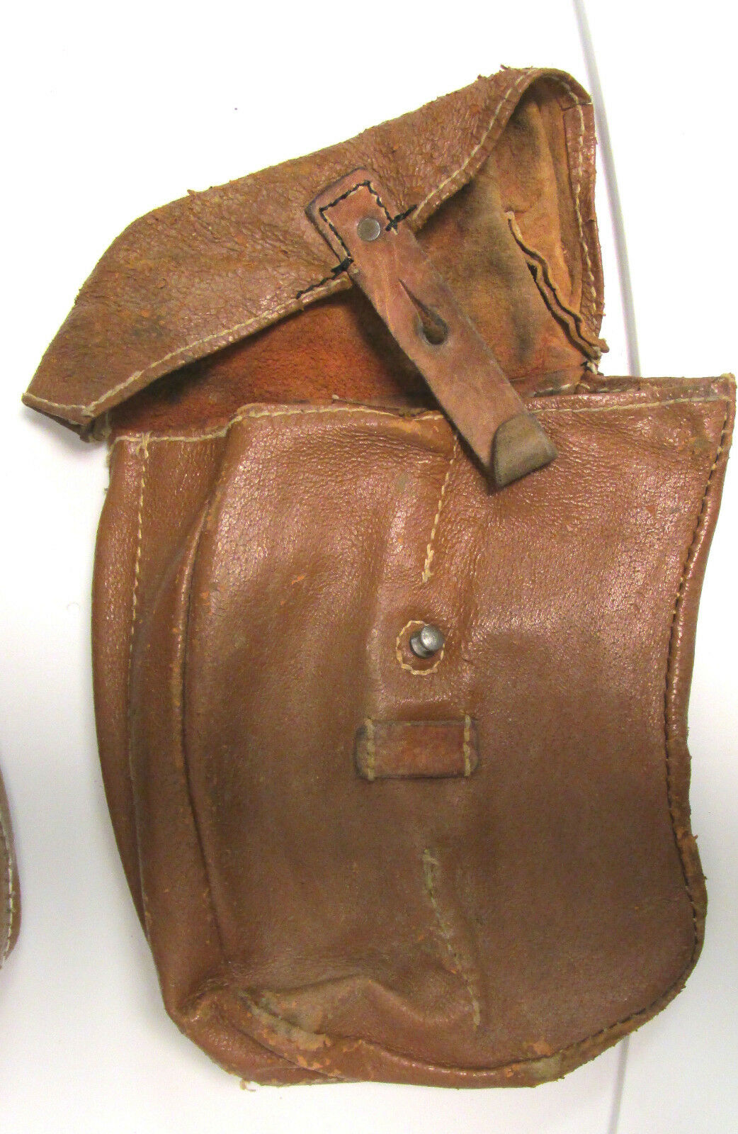 Czech Leather Ammo Pouch for VZ 58 - Used European Military Surplus