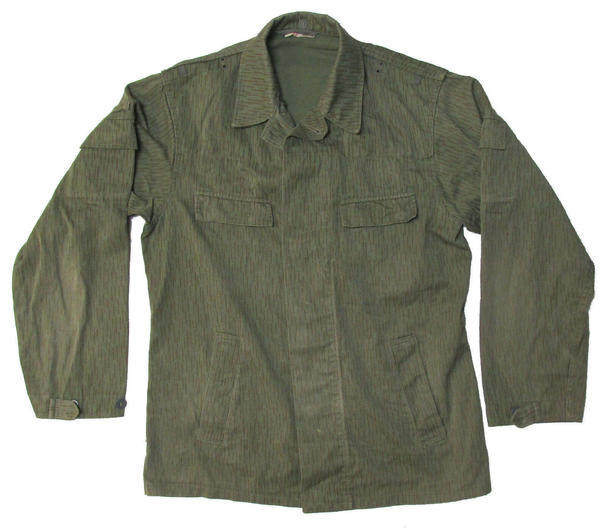 East German Military Jacket - Strichtarn Rain Camo Pattern