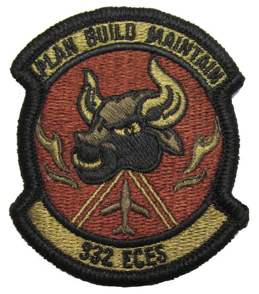 332nd Expeditionary Civil Engineer Squadron OCP Patch - Spice Brown