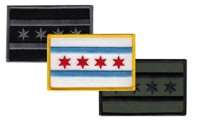 Chicago Flag Patch - Various Colors