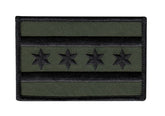Chicago Flag Patch - Various Colors
