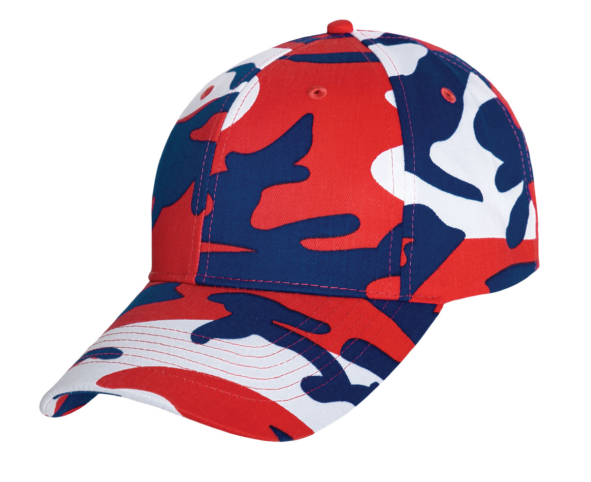 Rothco Color Camo Supreme Low Profile Cap - Red White and Blue