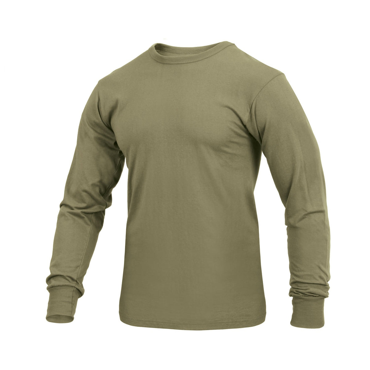 Rothco Long Sleeve Solid T-Shirt Coyote Brown