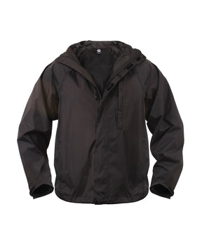 Rothco Packable Rain Jacket Black