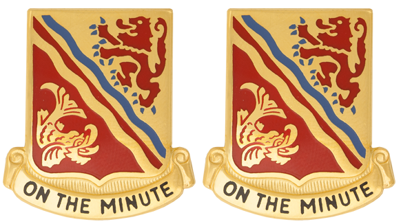 37th Field Artillery Battalion Distinctive Unit Insignia - Pair - On The Minute