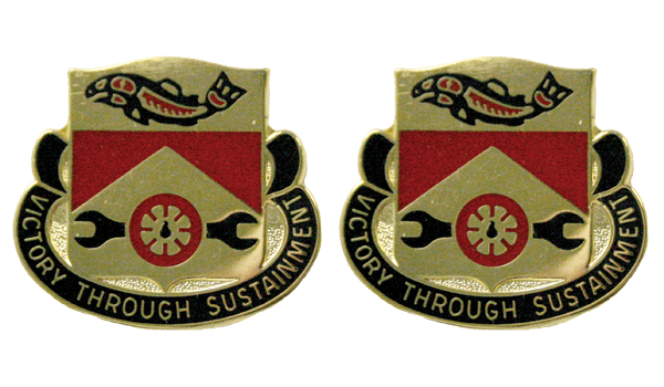382nd Support Battalion Unit Crest - Pair - VICTORY THROUGH SUSTAINMENT