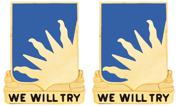 389th Regiment Brigade Combat Team Unit Crest - Pair - WE WILL TRY