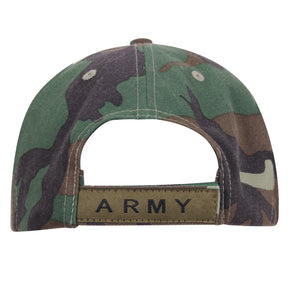 Rothco Deluxe Army Embroidered Low Profile Insignia Cap Woodland Camo