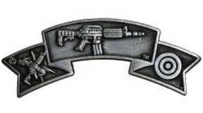 CENTER MASS® PATROL RIFLE QUALIFICATION PIN  - Size 2 X ¾ inches