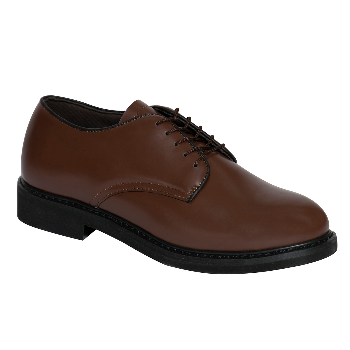 Capps AGSU Brown Leather Oxfords Military Dress Shoes 8 3E USA Made #90259A Rare Capps AGSU Brown Leather Oxfords Military Dress Shoes 8 3E  main image 3