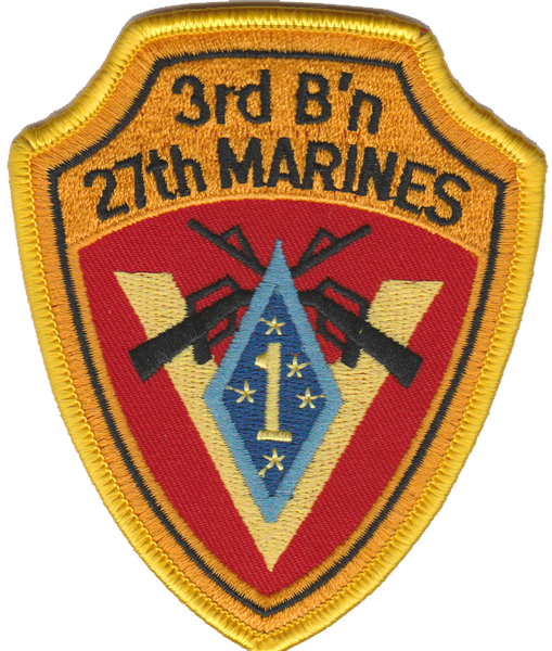 3rd Battalion 27th Marines USMC Patch